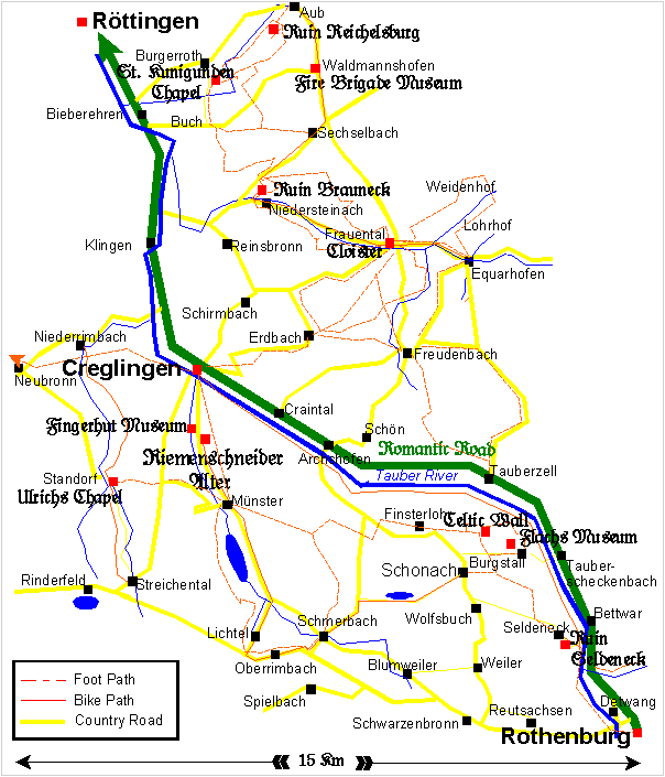 Creglingen Map